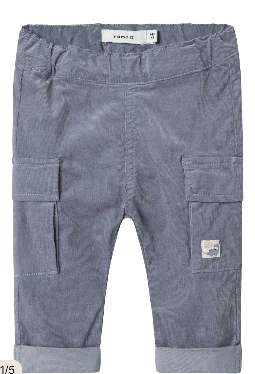 Ben cord trousers slate blue
