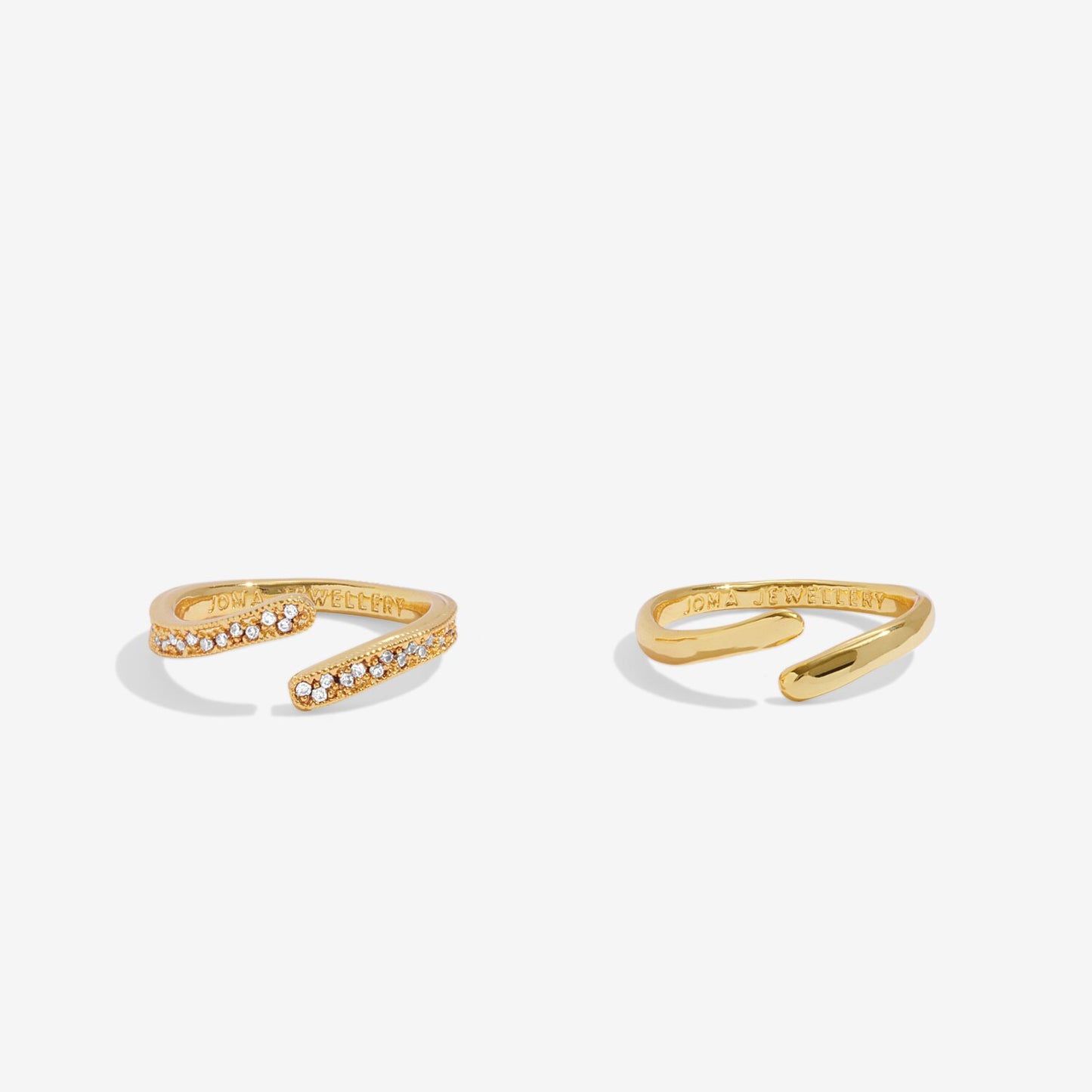 Soul Shine Organic Wave Ring Stack