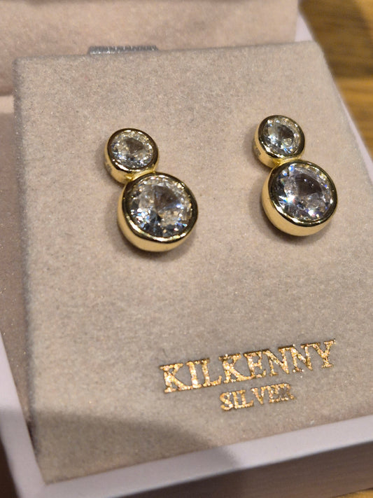 Drop stone earring with stone E2005