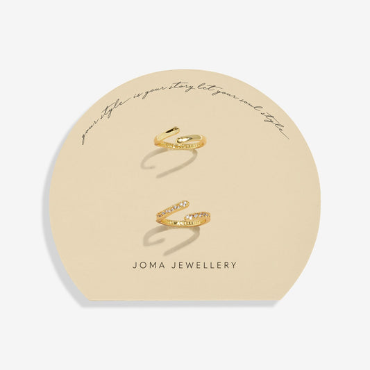 Soul Shine Organic Wave Ring Stack