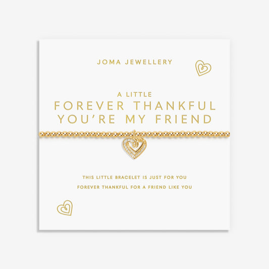 A Little 'Forever Thankful You're My Friend' Bracelet