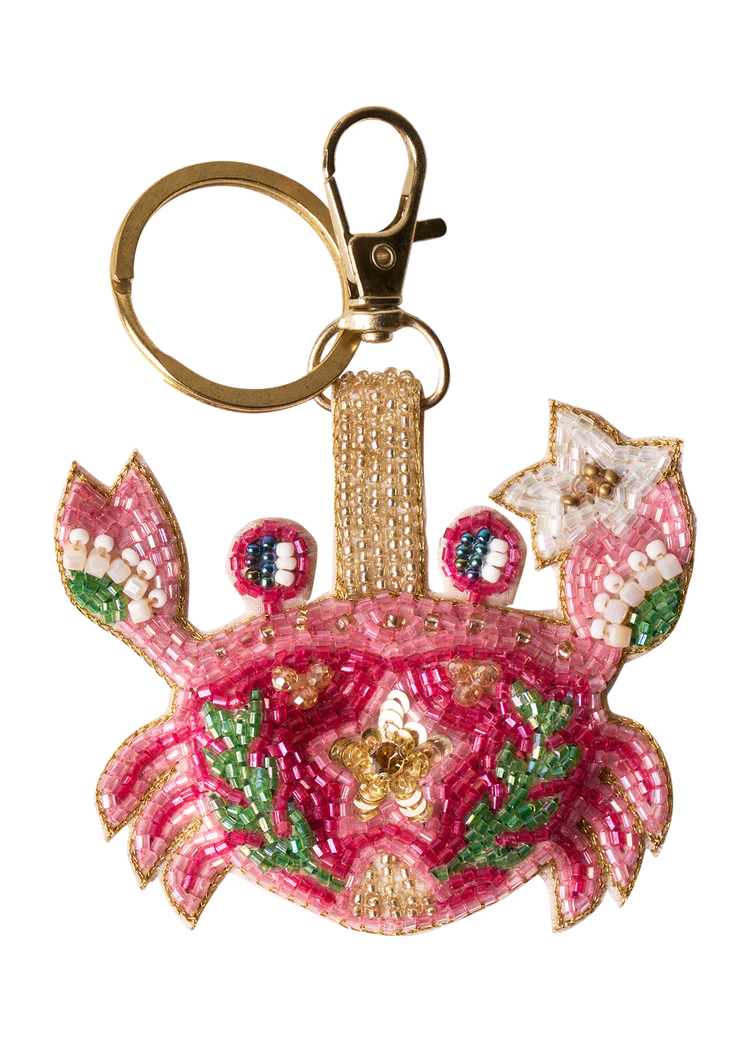 BEADED KEYRING - SEAFARING CRAB