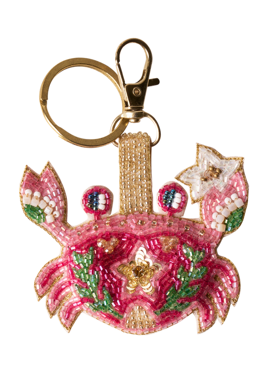 BEADED KEYRING - SEAFARING CRAB