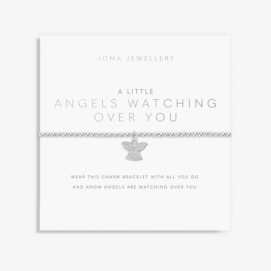 A Little 'Angels Watching Over You' Bracelet in Silver Plating