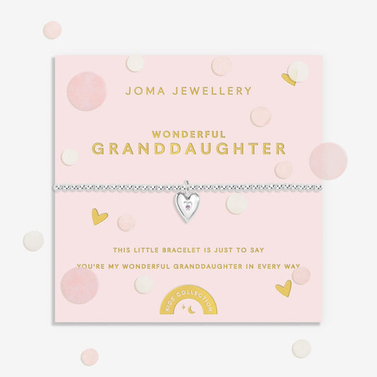 Kids' Confetti A Little 'Wonderful Granddaughter' Bracelet