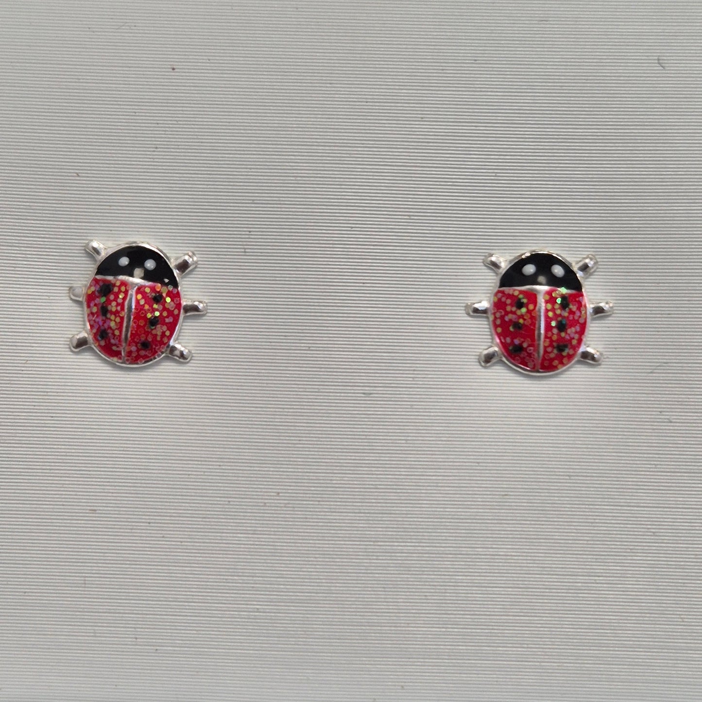 MULTI-COLOURED KIDS LADYBIRD EARRINGS