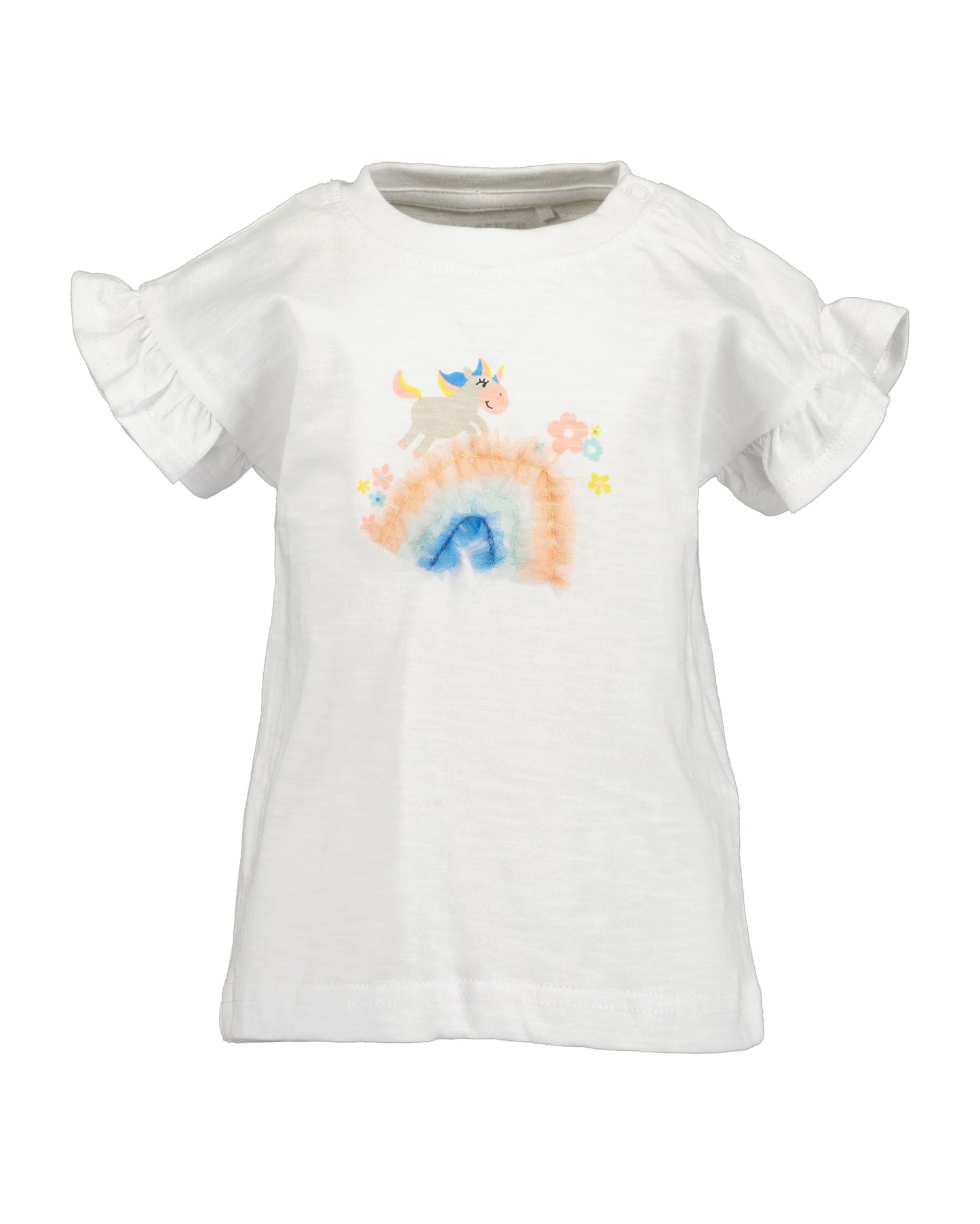 Aqua leggings and white unicorn rainbow top girls 2 piece set