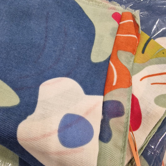 Printed Floral Symmetry Scarf by Powder PRI193