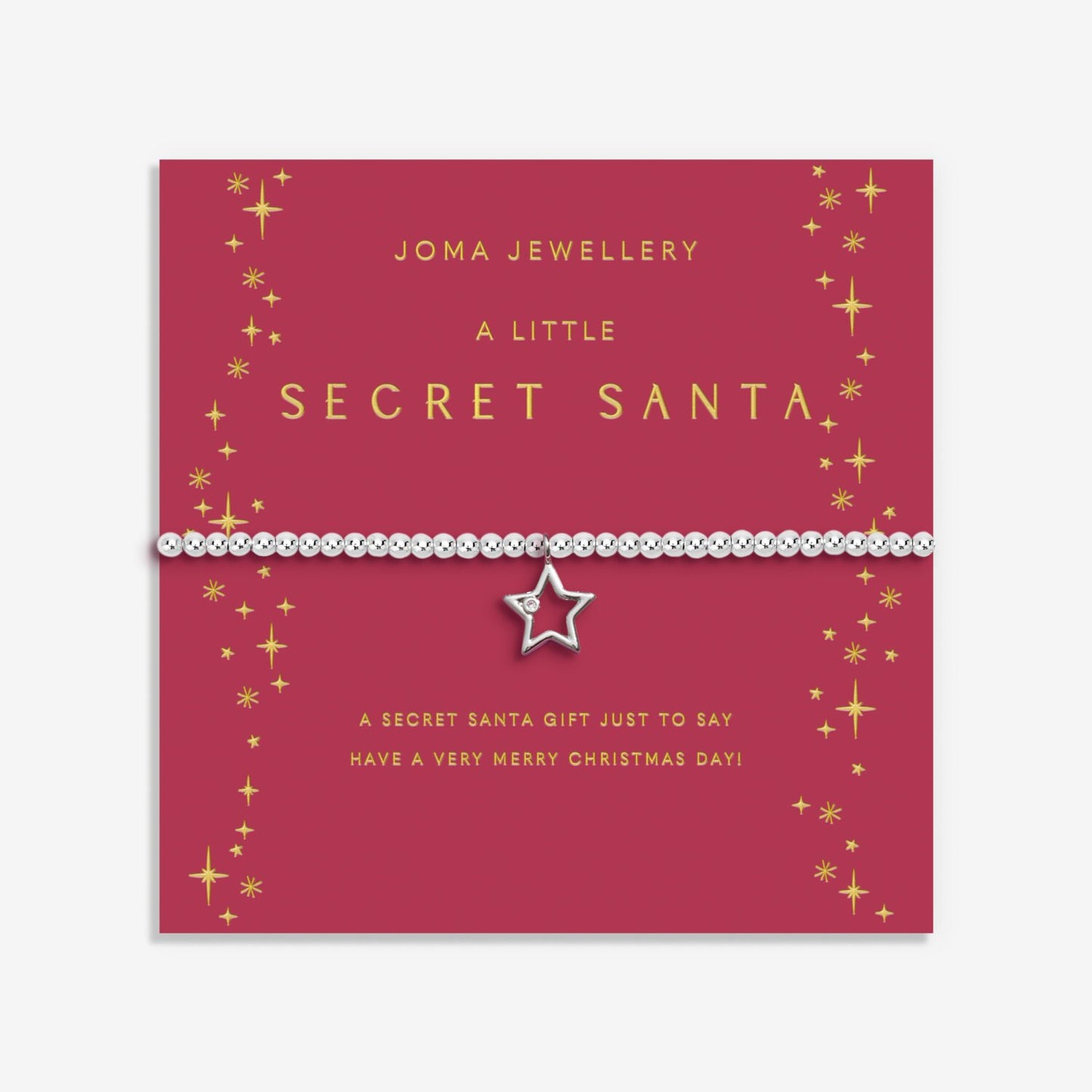 Christmas A Little 'Secret Santa' Bracelet In Silver Plating