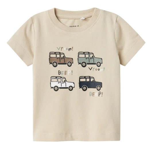 Beige Vroom Beep Jeep t-shirt