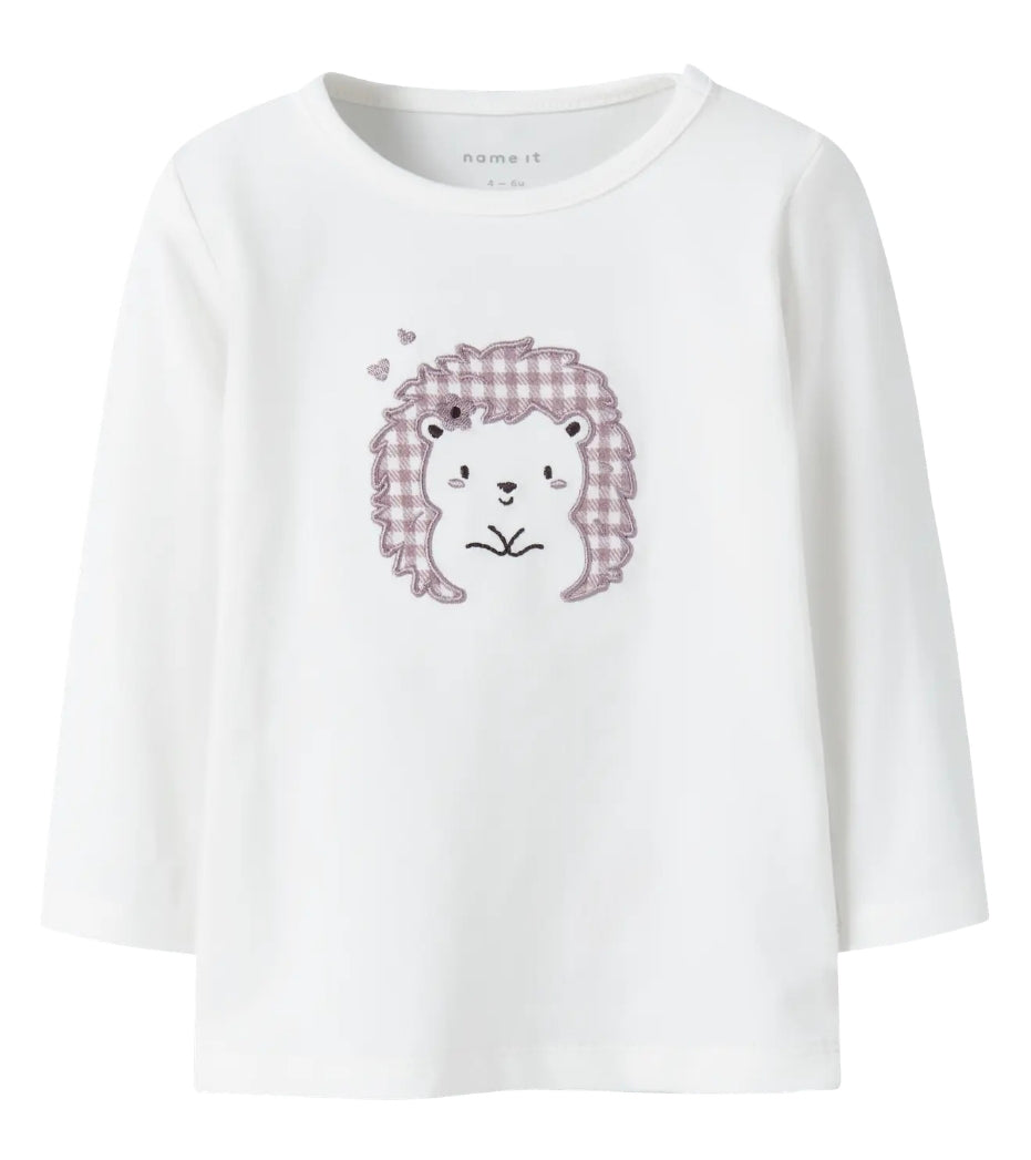 Hedgehog lilac and cream top