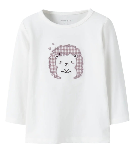 Hedgehog lilac and cream top