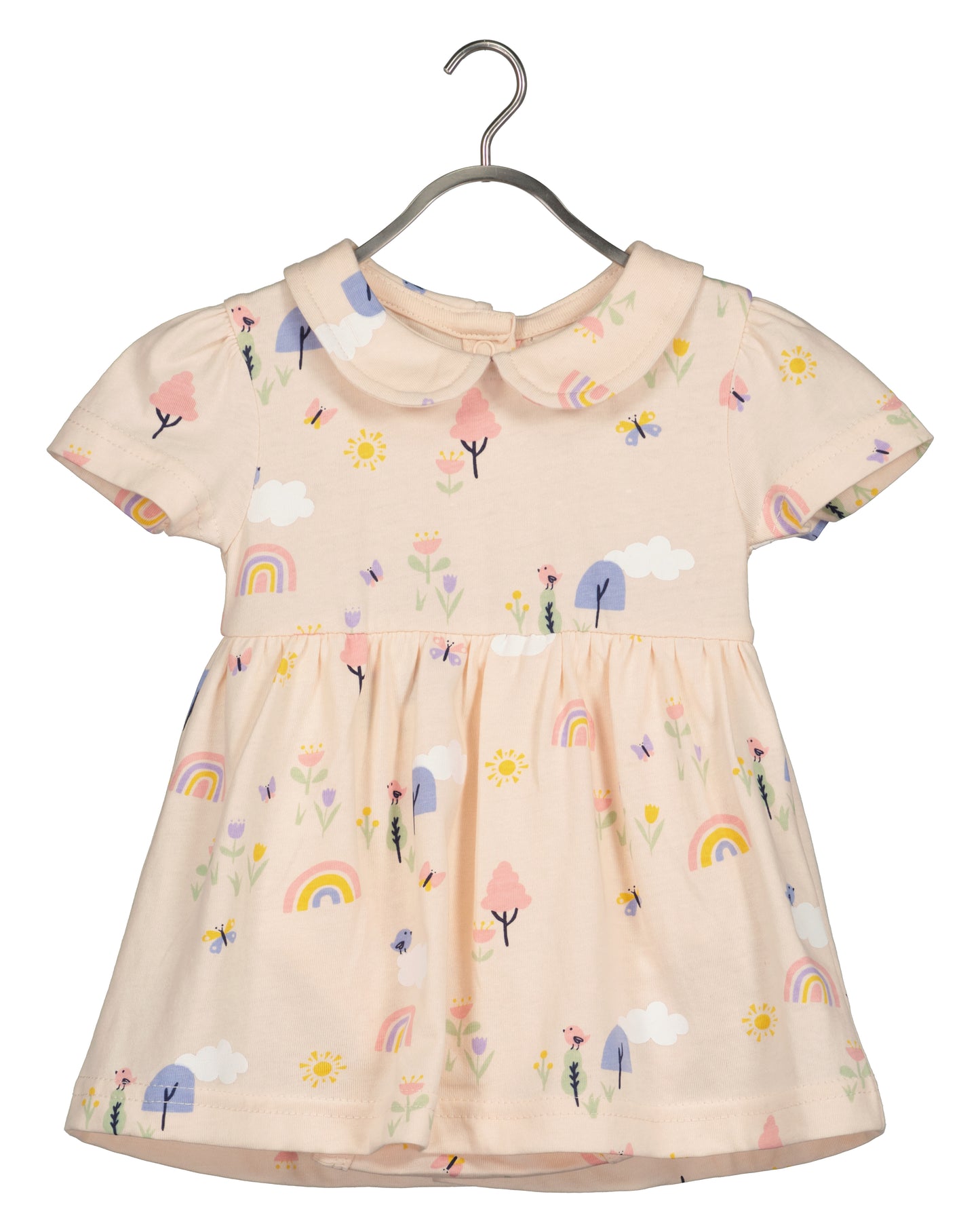 Peach print dress