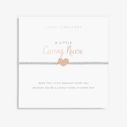A Little 'Caring Nurse' Bracelet in Silver Plating