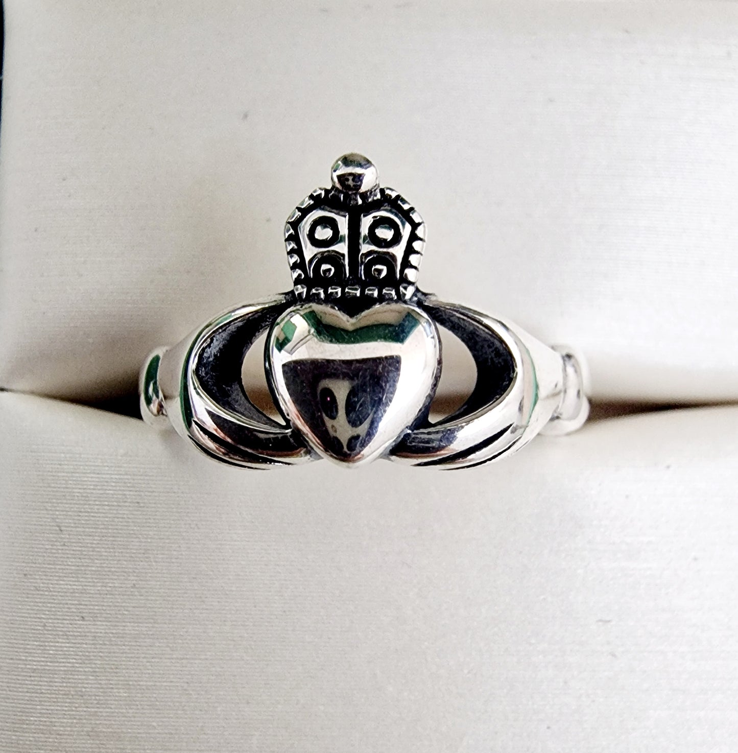 Celtic Claddagh Ring traditional silver