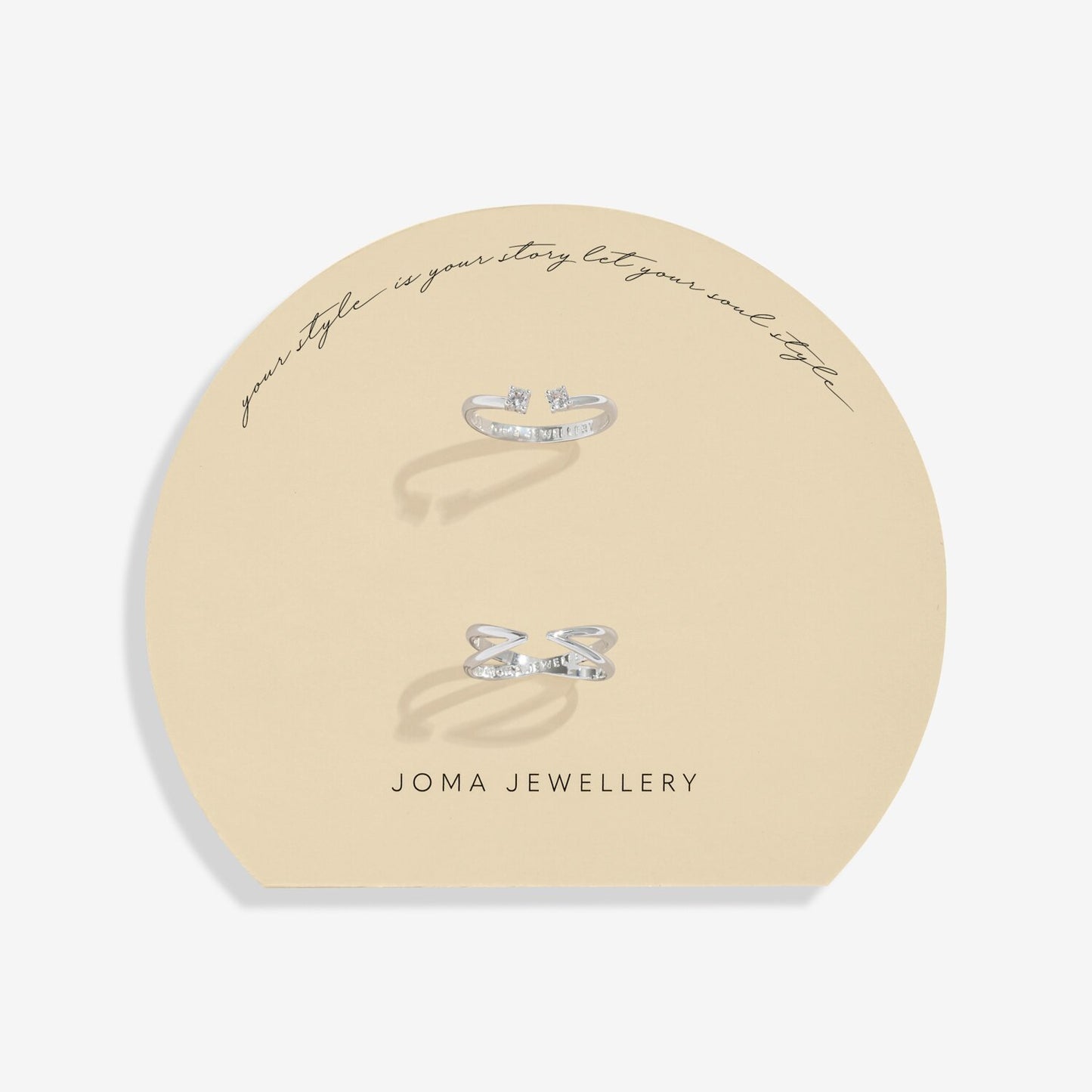 Soul Shine Crossover Ring Stack