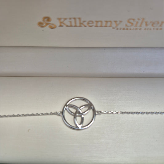Silver Celtic Circle Bracelet KS918
