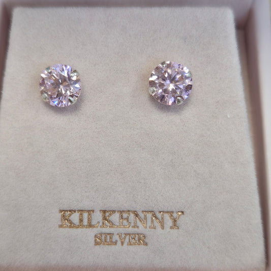 Pink Circle studs E1880