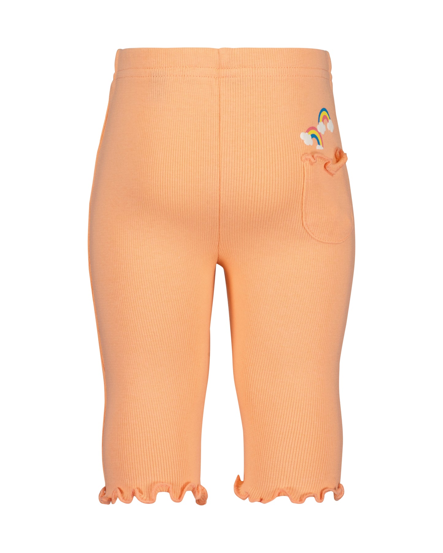 Coral leggings and aqua & white tops girls 3 piece set