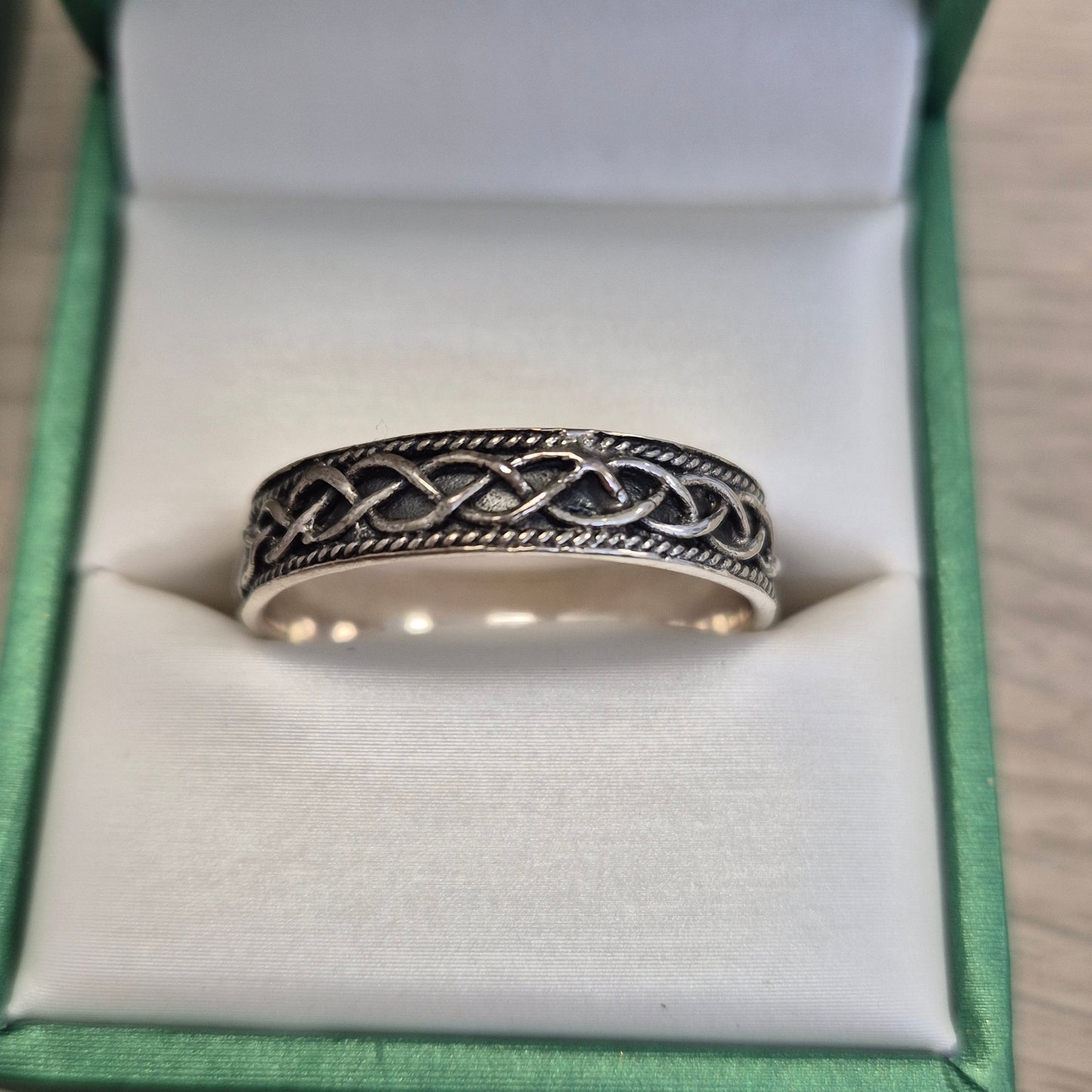 Celtic Ring with band detail R180