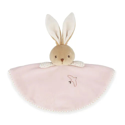 Doudou rabbit round rose pink teddy