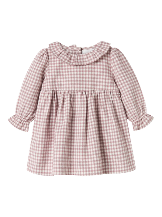 Gingham lilac and cream Dress