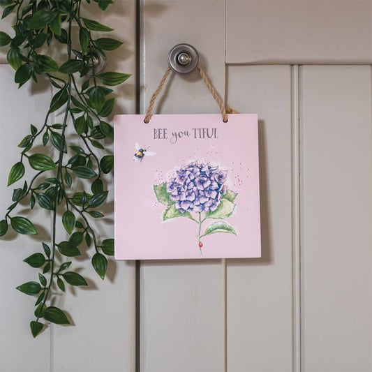BEEYOUTIFUL' BEE WOODEN PLAQUE