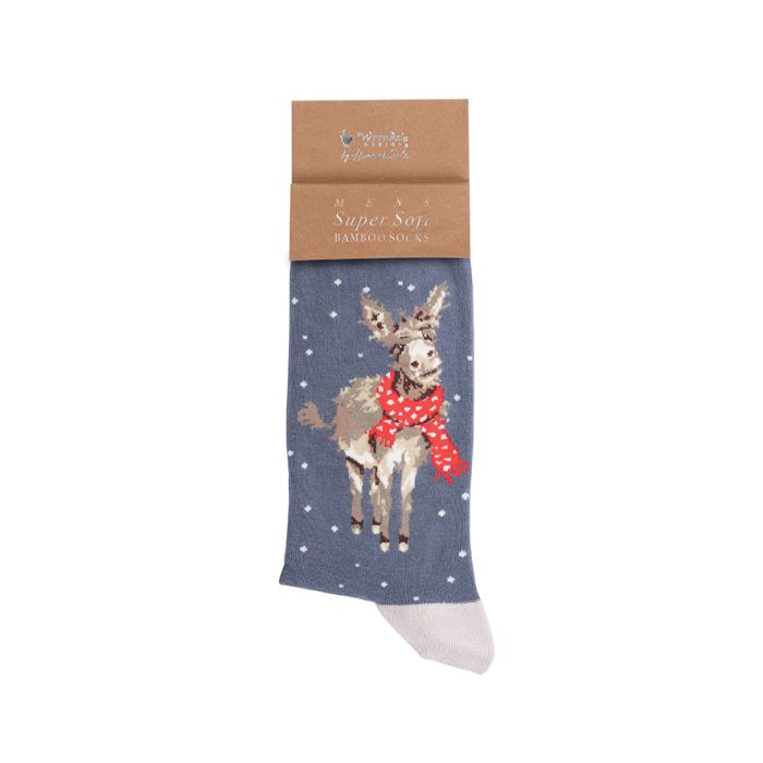 ALL WRAPPED UP' DONKEY MEN'S CHRISTMAS SOCKS