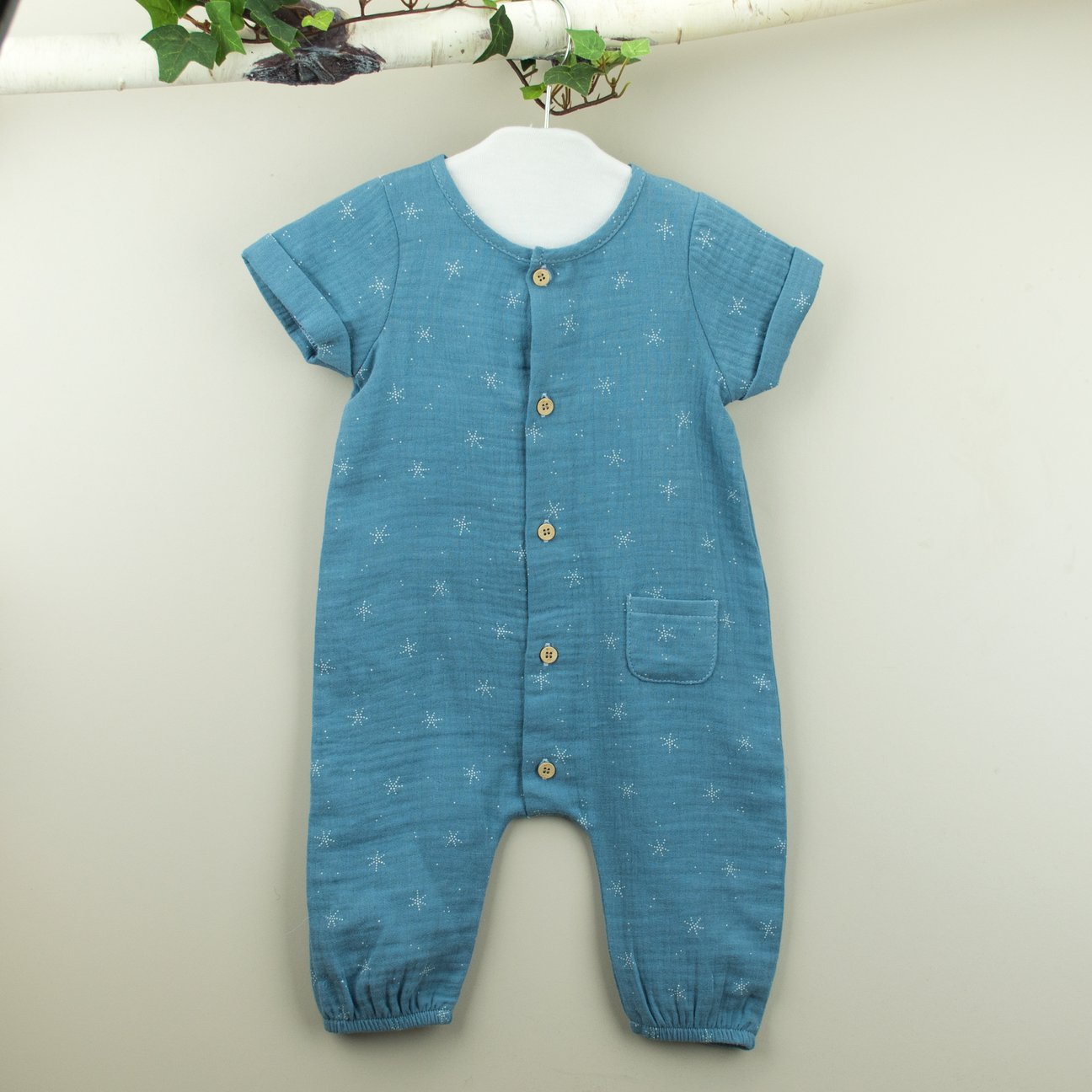 AMAIA Cotton jumpsuit blue