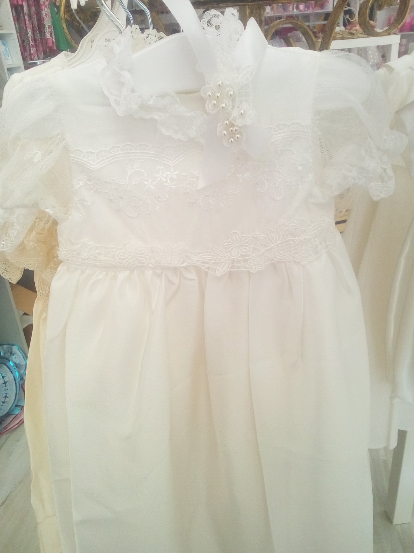 Vintage lace christening gown