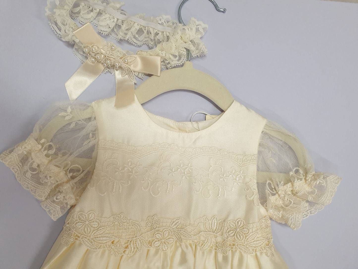 Vintage lace christening gown