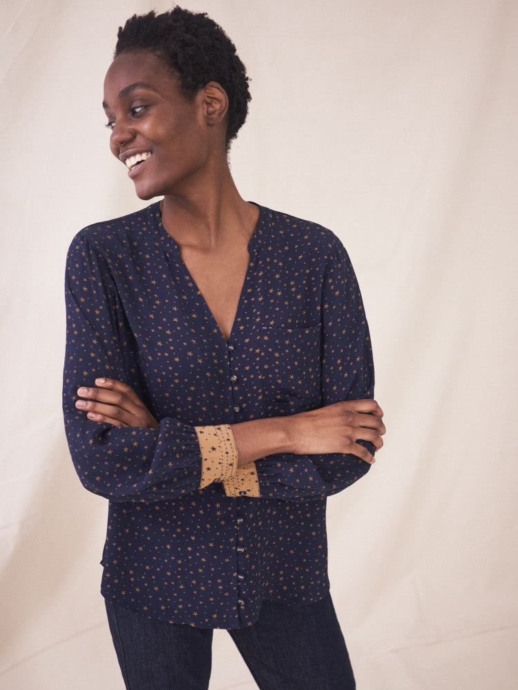 Kate Shirt Navy Multi