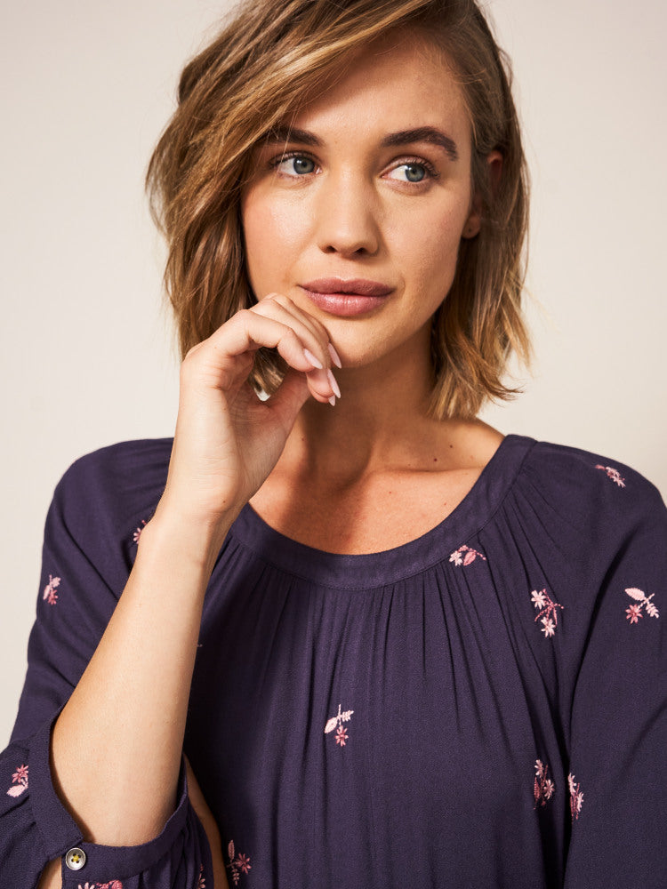 CLARA EMBROIDERED DRESS