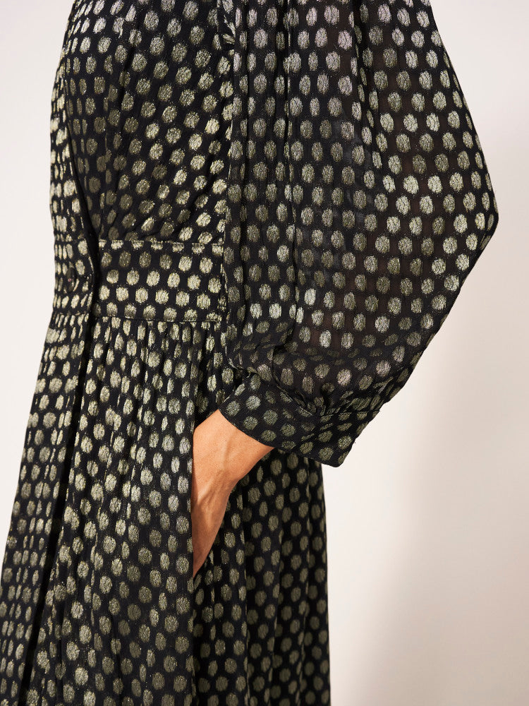 PAULA METALLIC DRESS