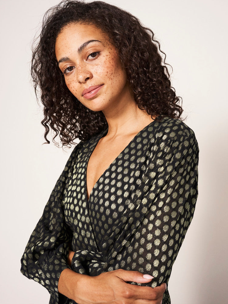 PAULA METALLIC DRESS