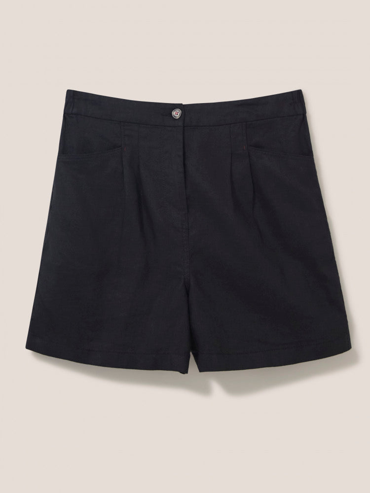 ROWENE LINEN SHORTS BLACK