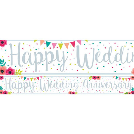 Wedding Anniversary Paper Banners 3 designs 1m each