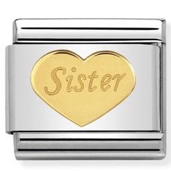 Classic 18ct GOLD SISTER HEART