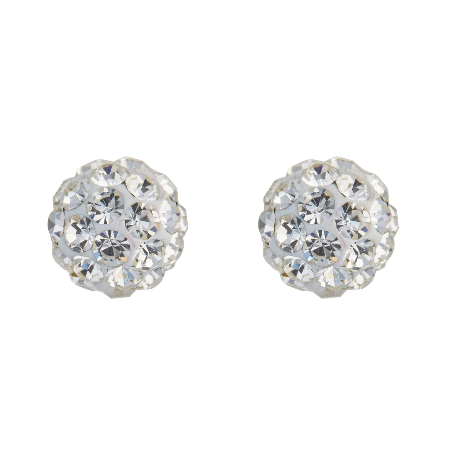 ROUND CRYSTAL STUD EARRING E888