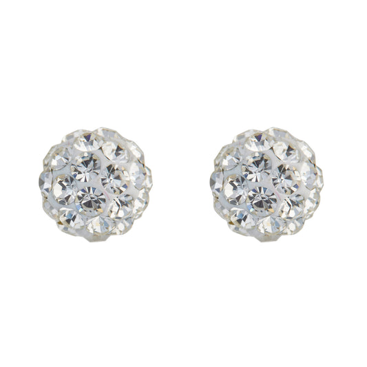 ROUND CRYSTAL STUD EARRING E888