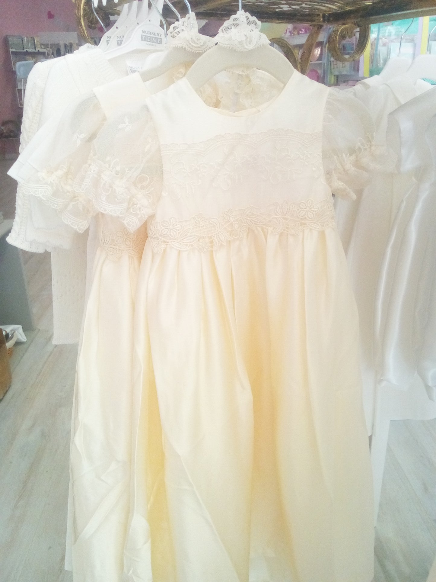 Vintage lace christening gown