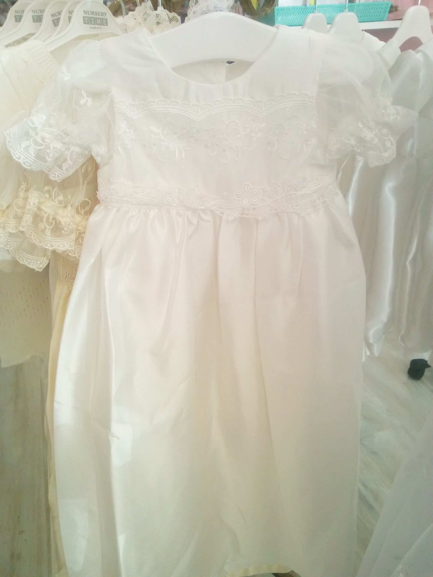 Vintage lace christening gown