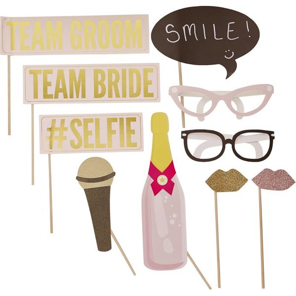 Wedding Photo Booth Props - Pastel Perfection