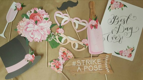 Vintage Wedding Photo Booth Props