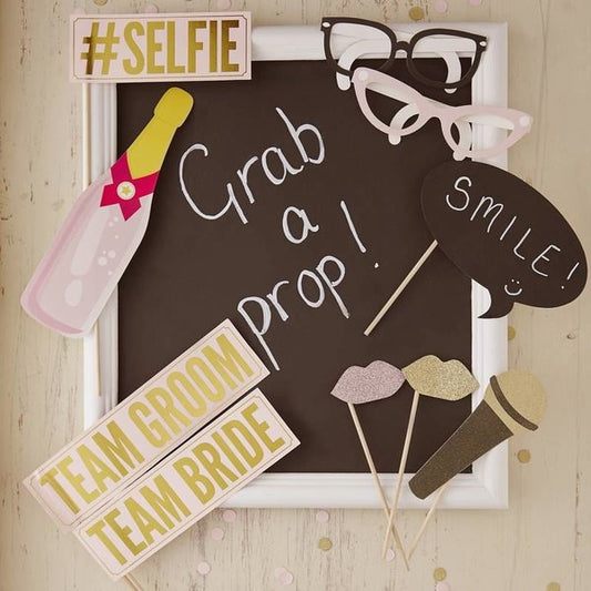 Wedding Photo Booth Props - Pastel Perfection