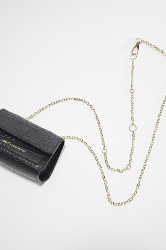 CROC OZZY RECYCLED MINI SHOULDER BAG - black