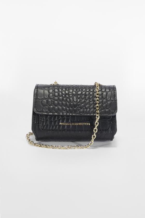 CROC OZZY RECYCLED MINI SHOULDER BAG - black