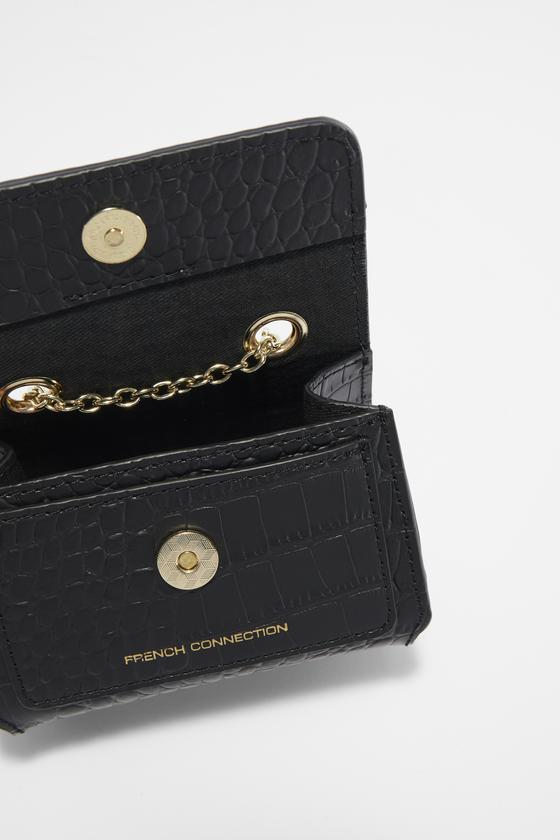 CROC OZZY RECYCLED MINI SHOULDER BAG - black