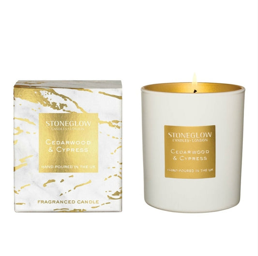 LUNA - CEDARWOOD & CYPRESS - SCENTED CANDLE - BOXED TUMBLER