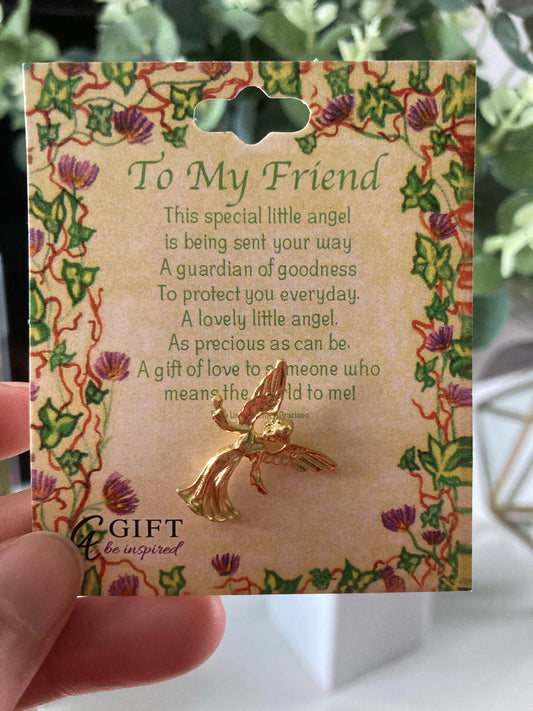 To My Friend - Angel Pin